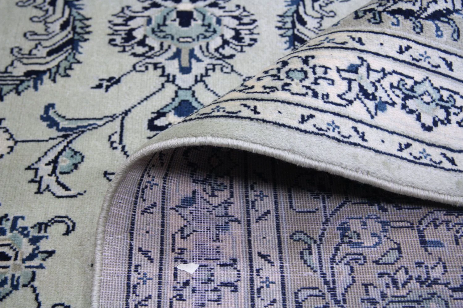 Perserteppich - Keshan 362 x 251 cm - blau - Image 4