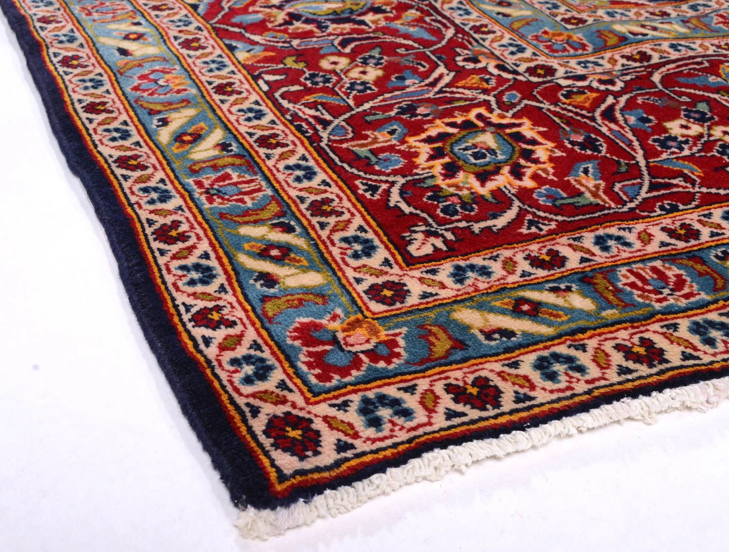 Perserteppich - Keshan 368 x 246 cm - blau - Image 3