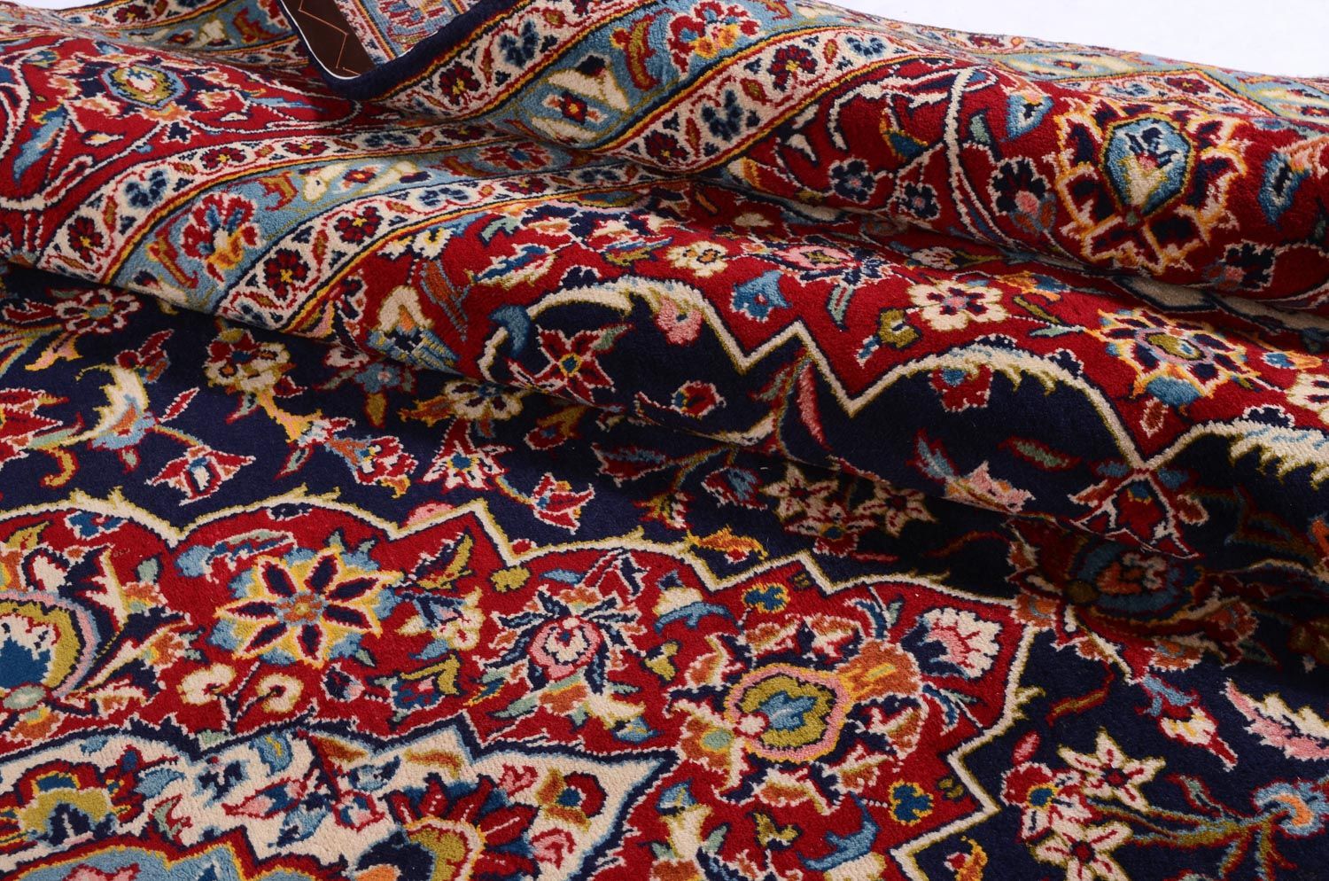 Perserteppich - Keshan 368 x 246 cm - blau - Image 4