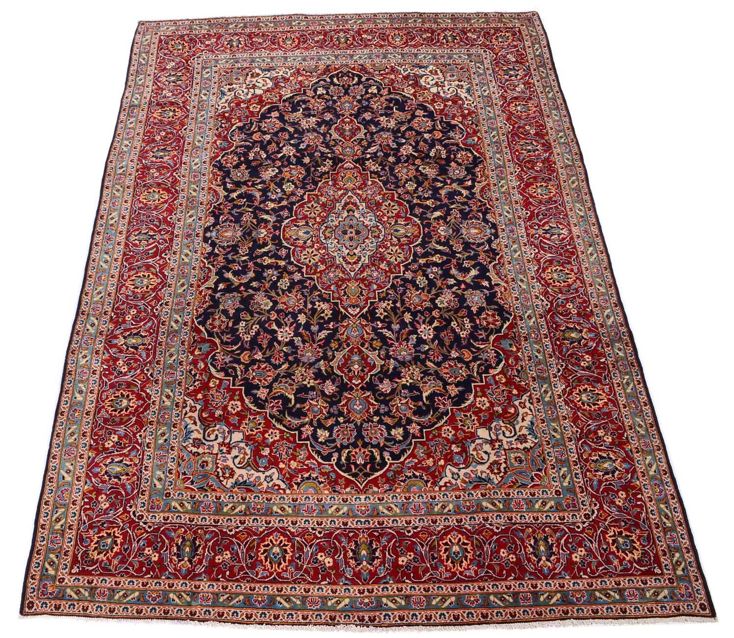 Perserteppich - Keshan 368 x 246 cm - blau - Image 5