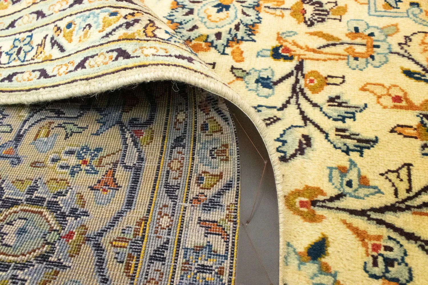 Perserteppich - Keshan 369 x 246 cm - beige - Image 4