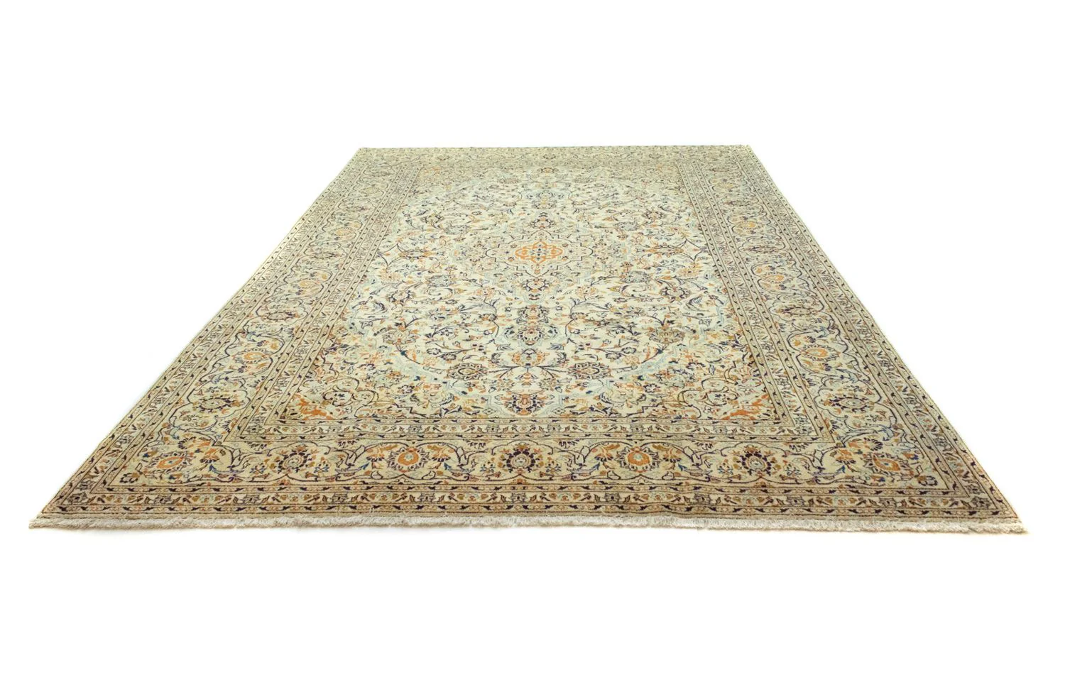 Perserteppich - Keshan 369 x 246 cm - beige - Image 5