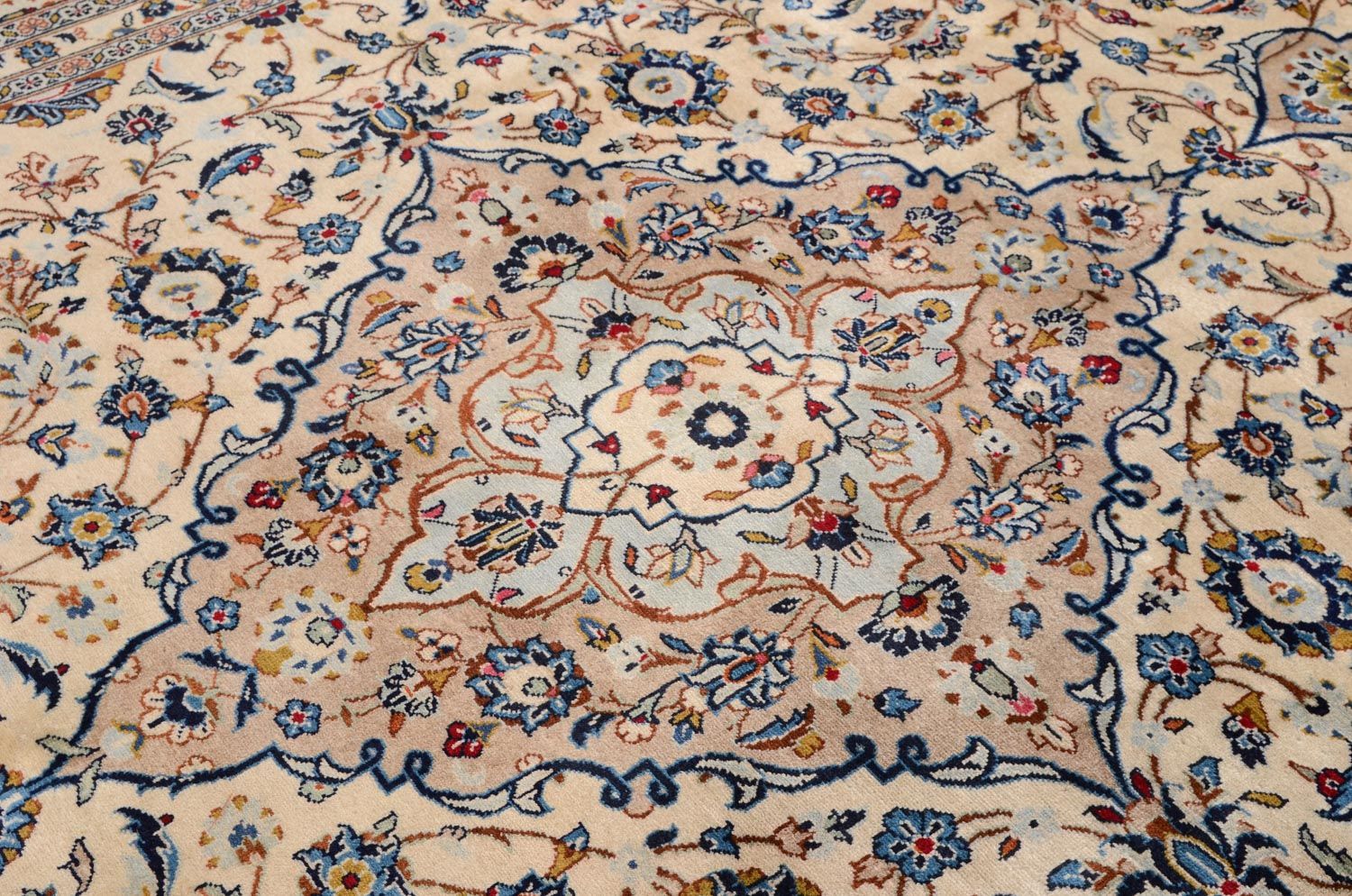 Perserteppich - Keshan 379 x 241 cm - beige - Image 2