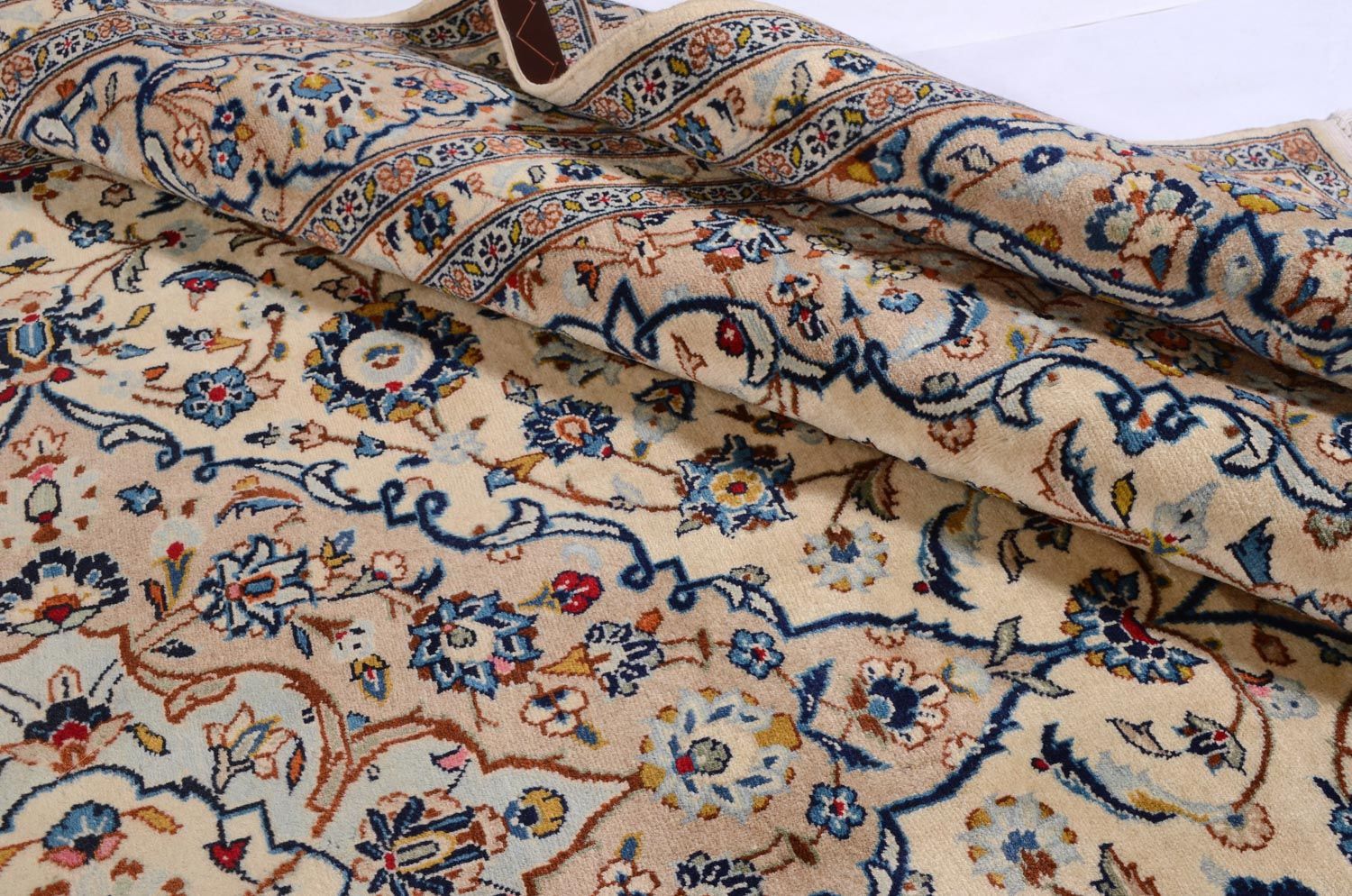 Perserteppich - Keshan 379 x 241 cm - beige - Image 4