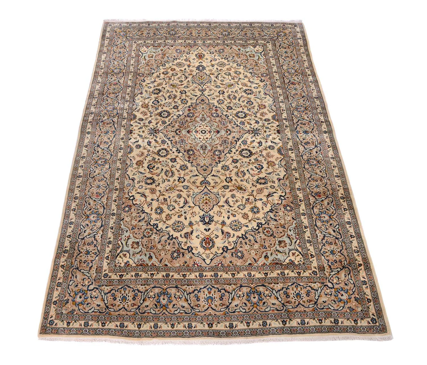 Perserteppich - Keshan 379 x 241 cm - beige - Image 5