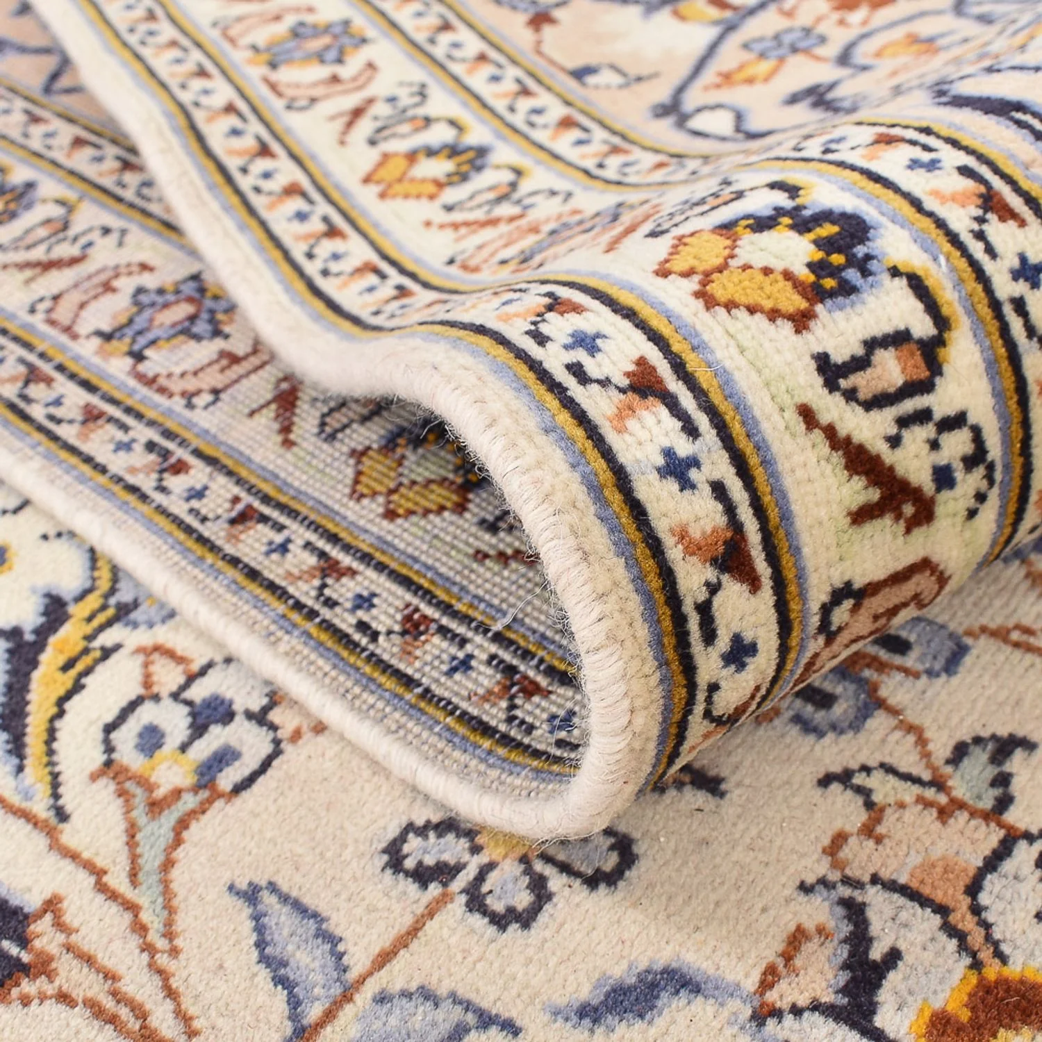 Perserteppich - Keshan - 380 x 271 cm - hellbeige - Image 4