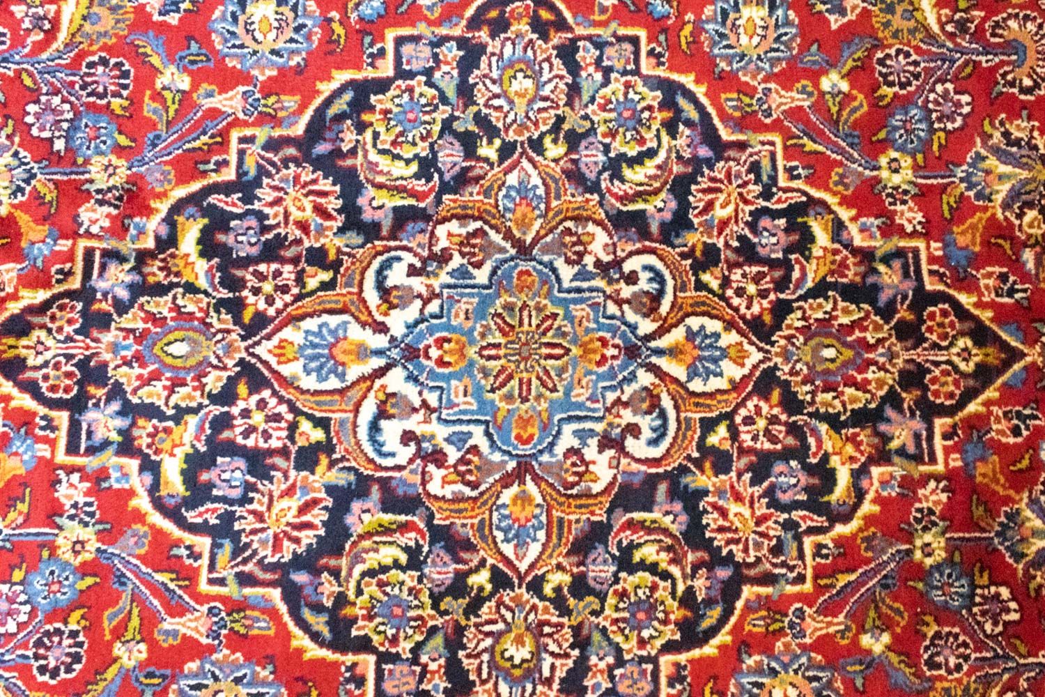 Perserteppich - Keshan 384 x 303 cm - blau - Image 2