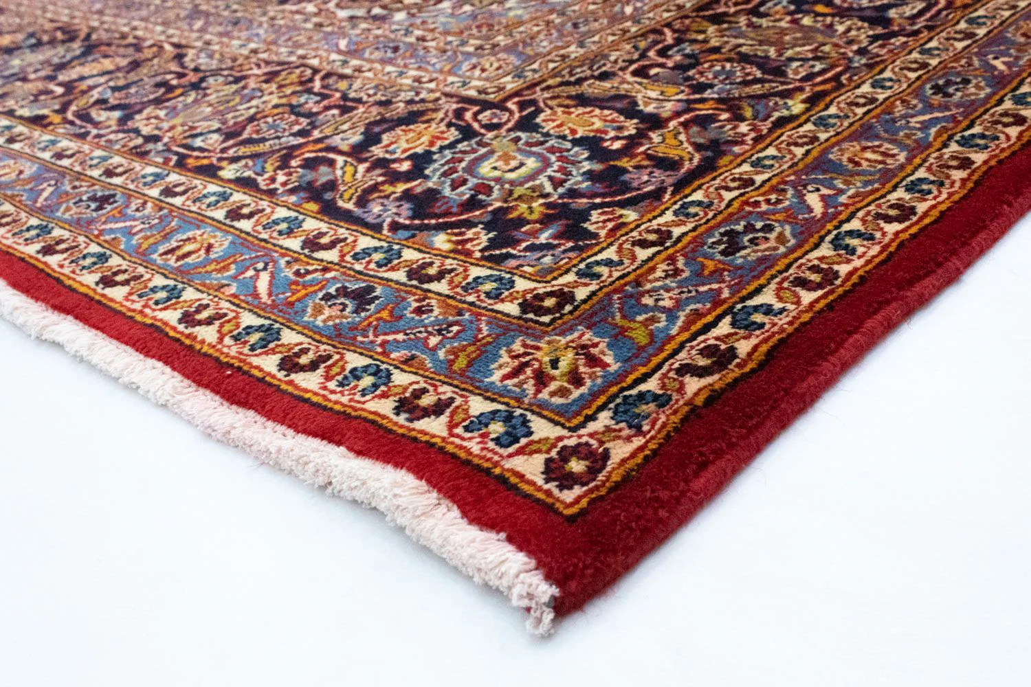 Perserteppich - Keshan 384 x 303 cm - blau - Image 3