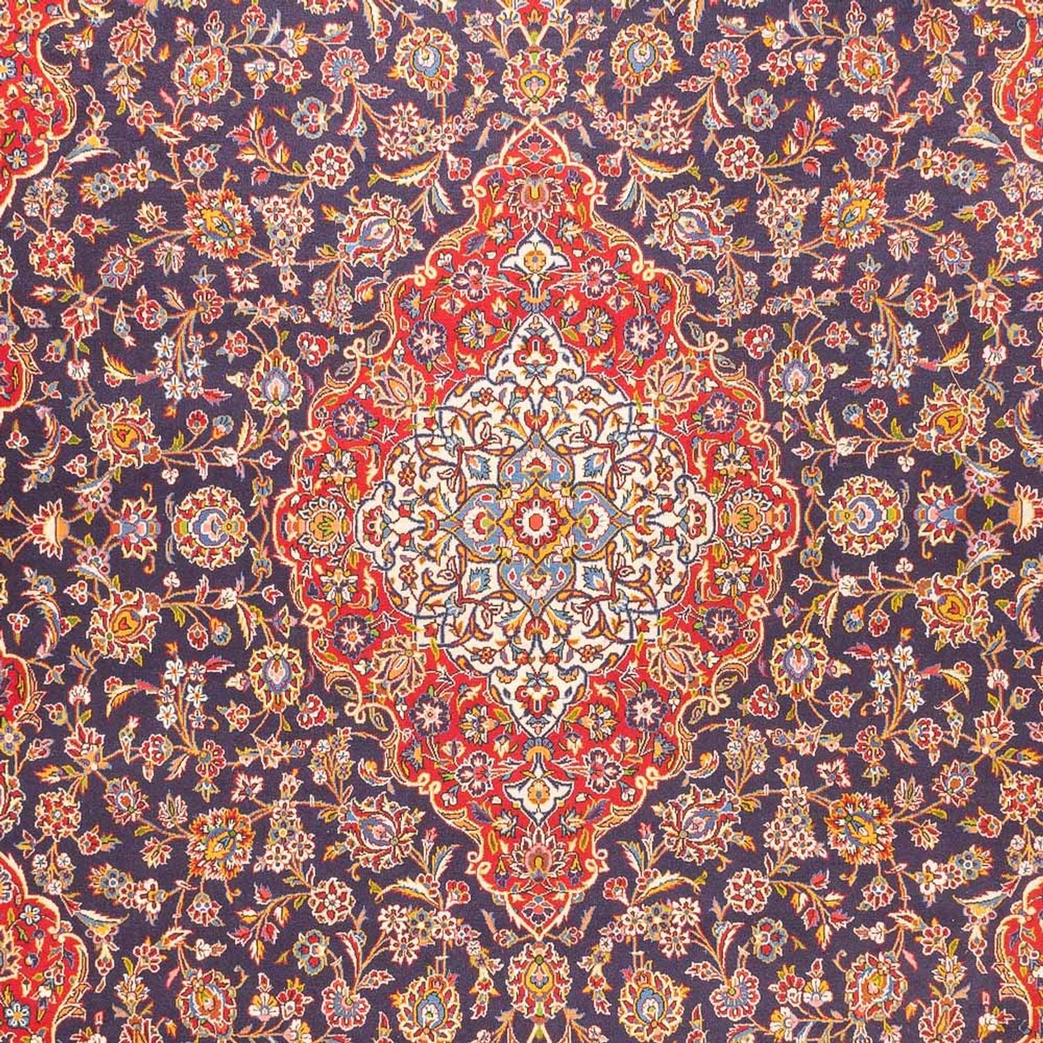 Perserteppich - Keshan - 395 x 300 cm - dunkelblau - Image 2