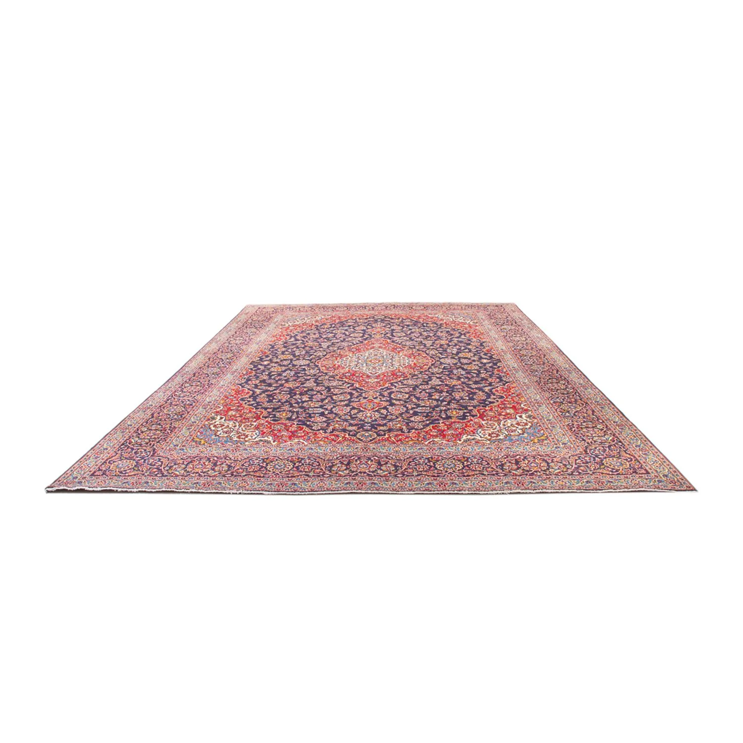 Perserteppich - Keshan - 395 x 300 cm - dunkelblau - Image 5