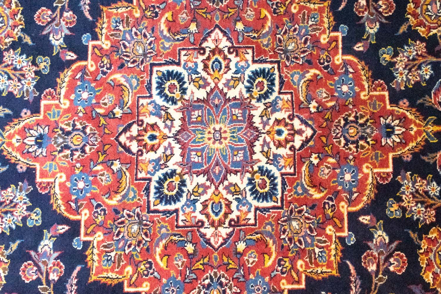 Perserteppich - Keshan 396 x 287 cm - blau - Image 2