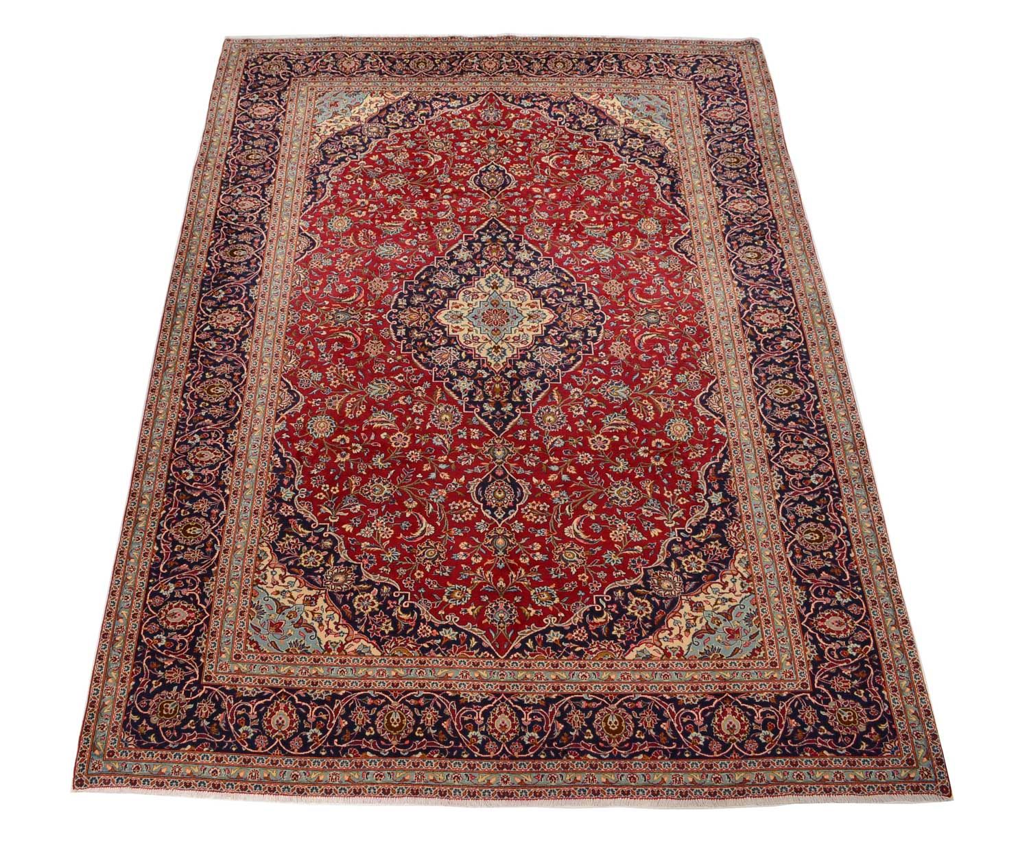 Perserteppich - Keshan 398 x 293 cm - rot - Image 5