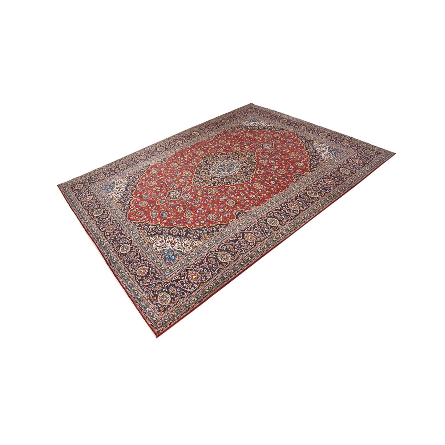 Perserteppich - Keshan - 398 x 300 cm - rot - Image 5