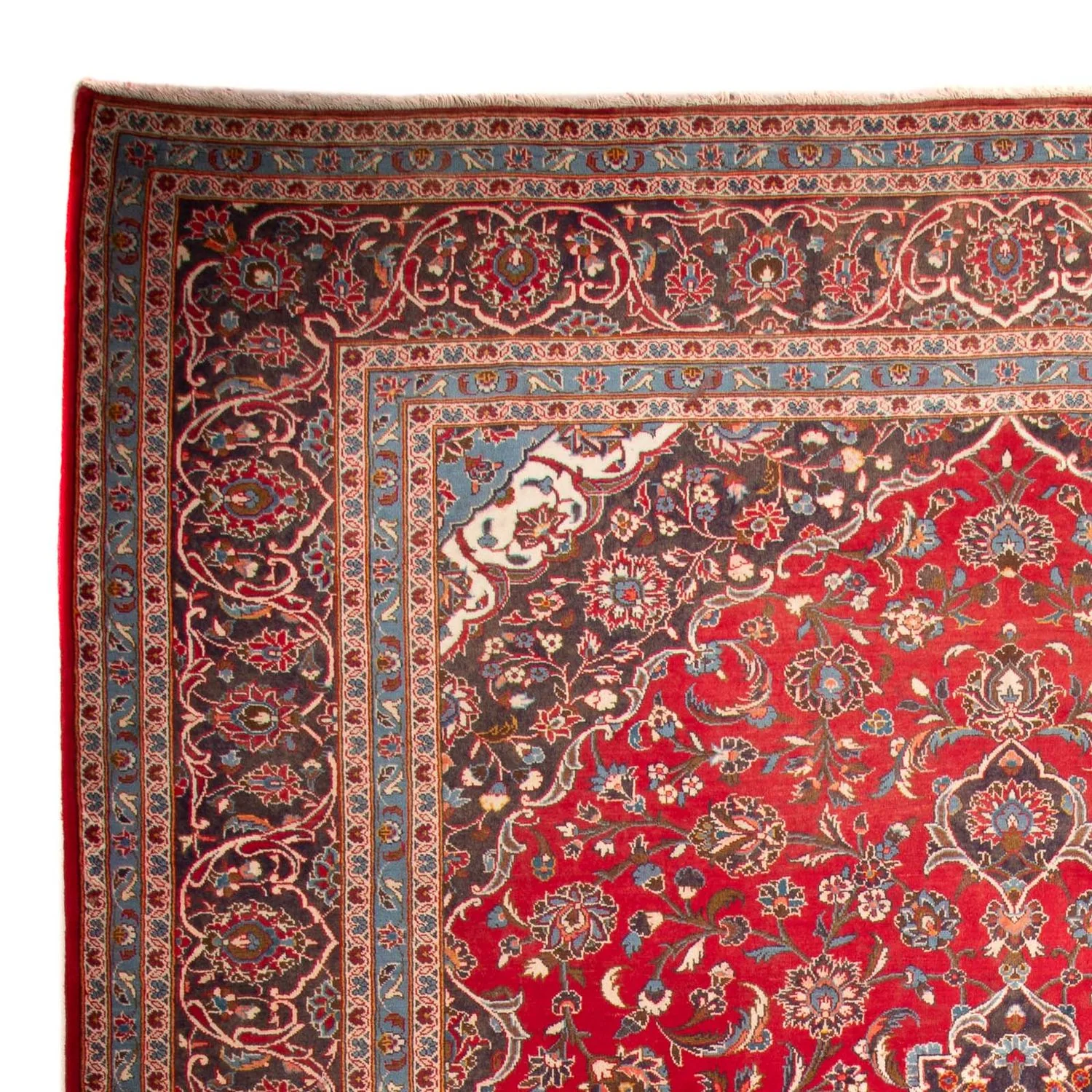 Perserteppich - Keshan 401 x 291 cm - rot - Image 3