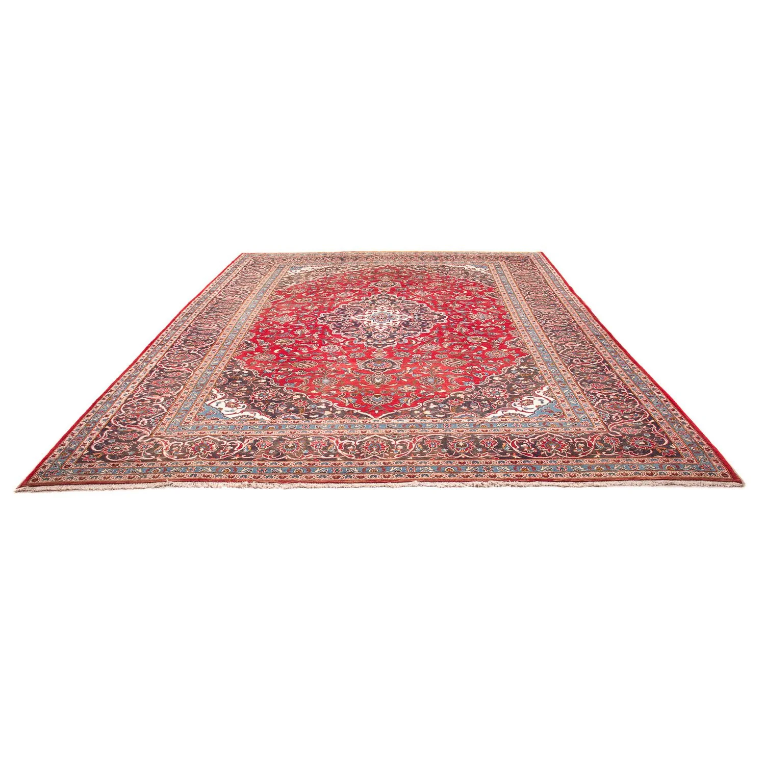 Perserteppich - Keshan 401 x 291 cm - rot - Image 5