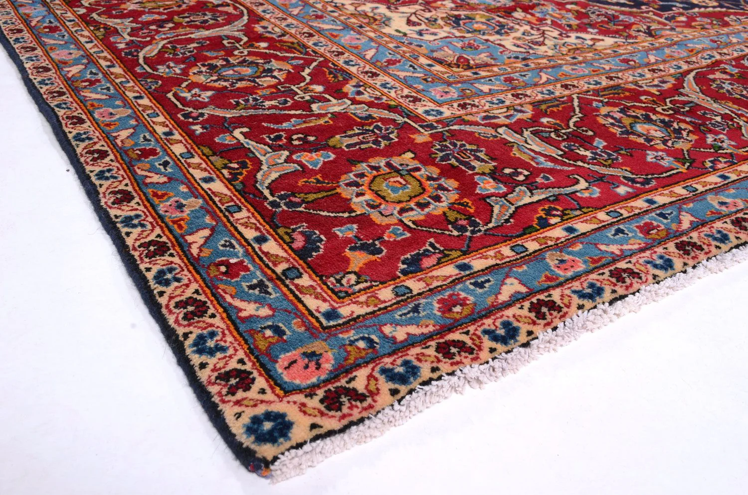 Perserteppich - Keshan 403 x 290 cm - blau - Image 3