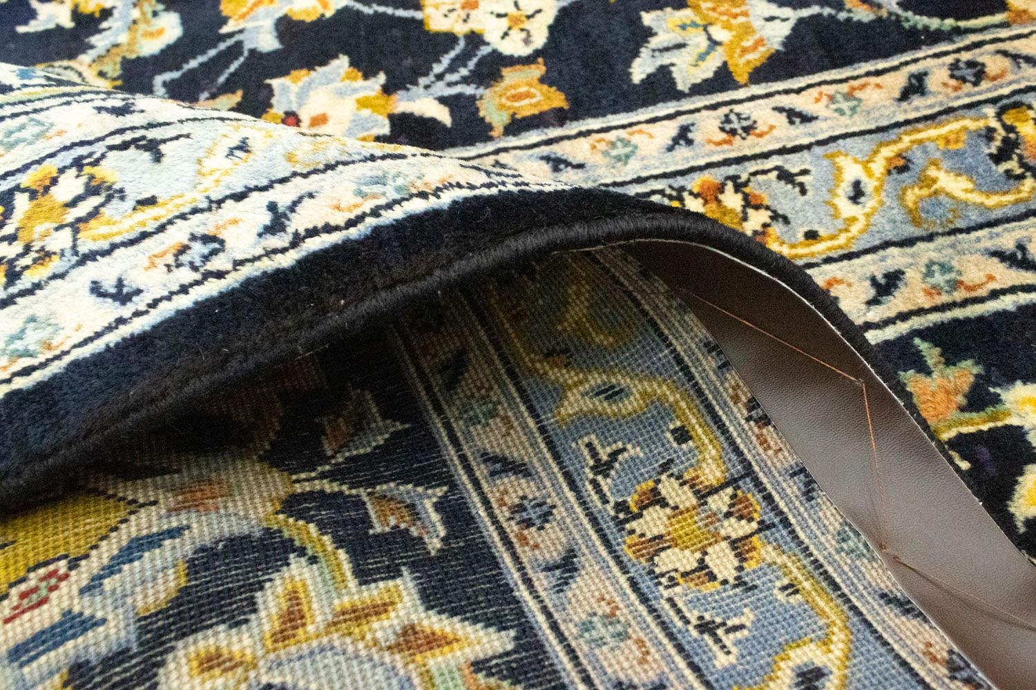 Perserteppich - Keshan 410 x 311 cm - blau - Image 4