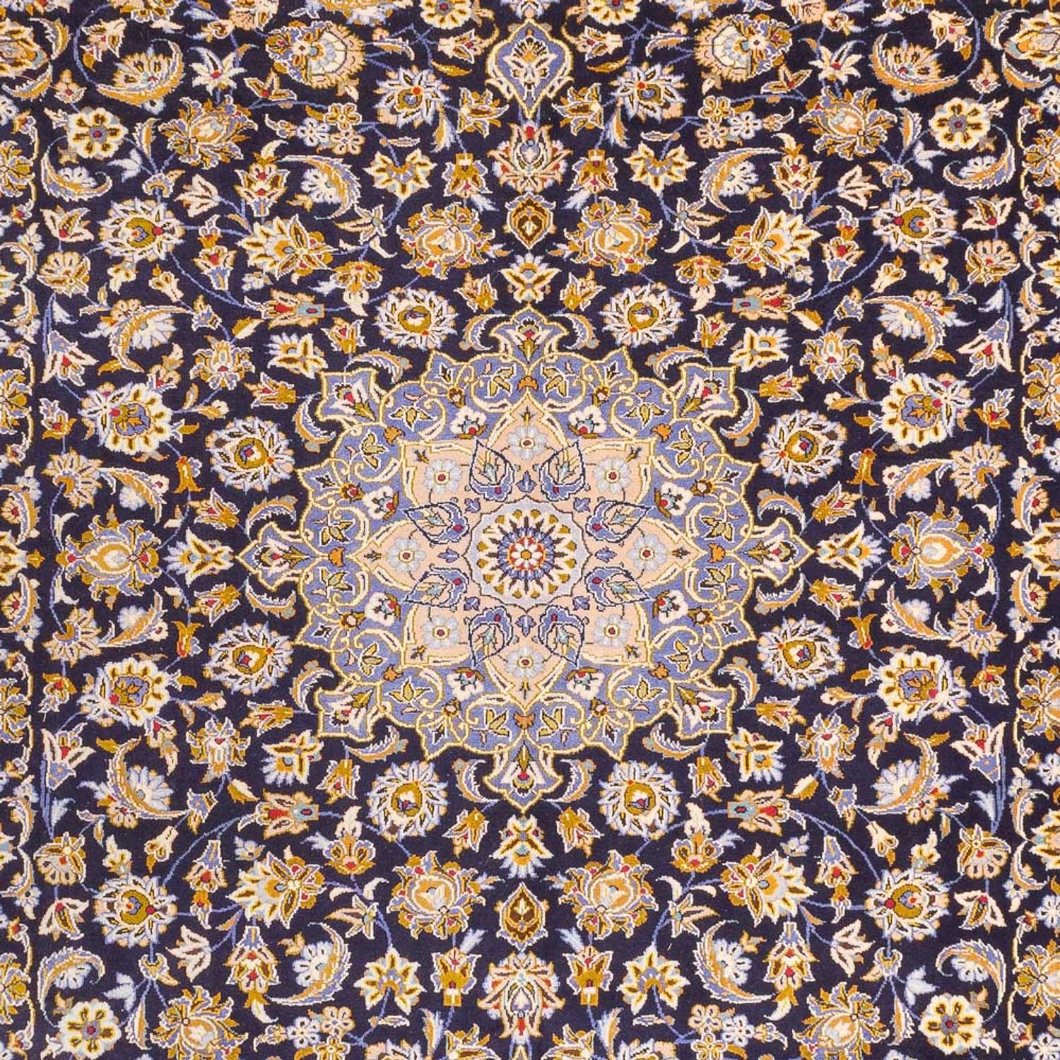 Perserteppich - Keshan - 420 x 318 cm - dunkelblau - Image 2