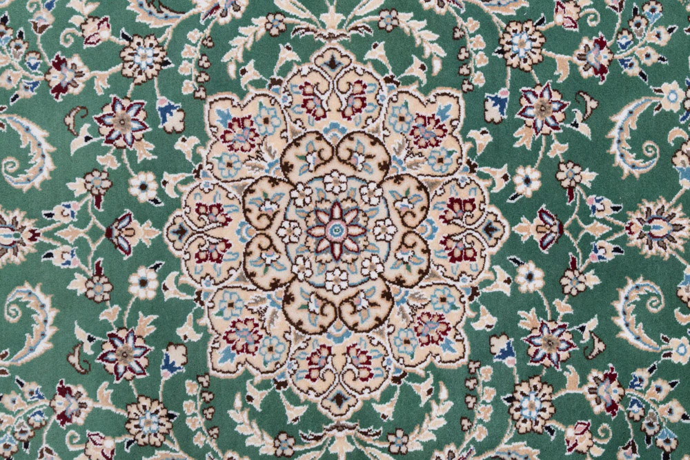 Perserteppich - Nain - 133 x 88 cm - grün - Image 8