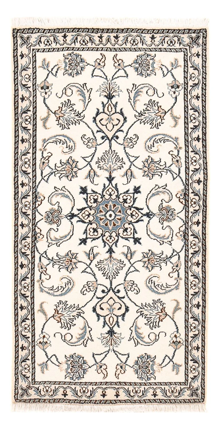 Perserteppich - Nain - 136 x 67 cm - hellgrau