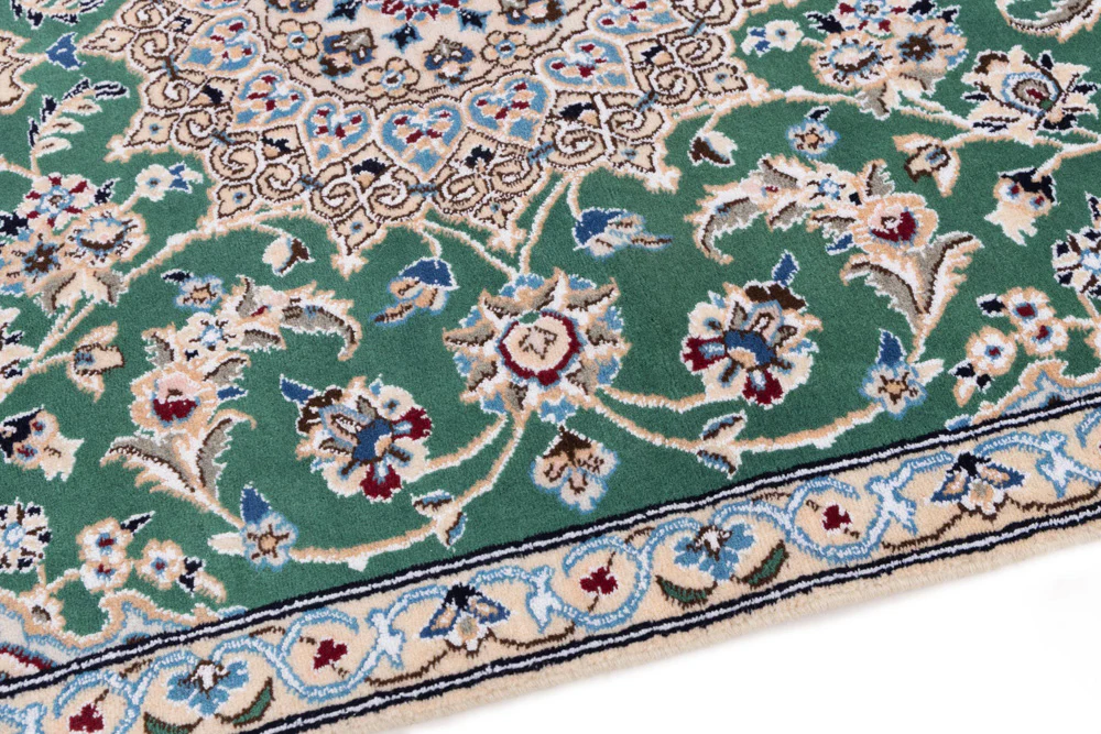 Perserteppich - Nain - 136 x 88 cm - grün - Image 5