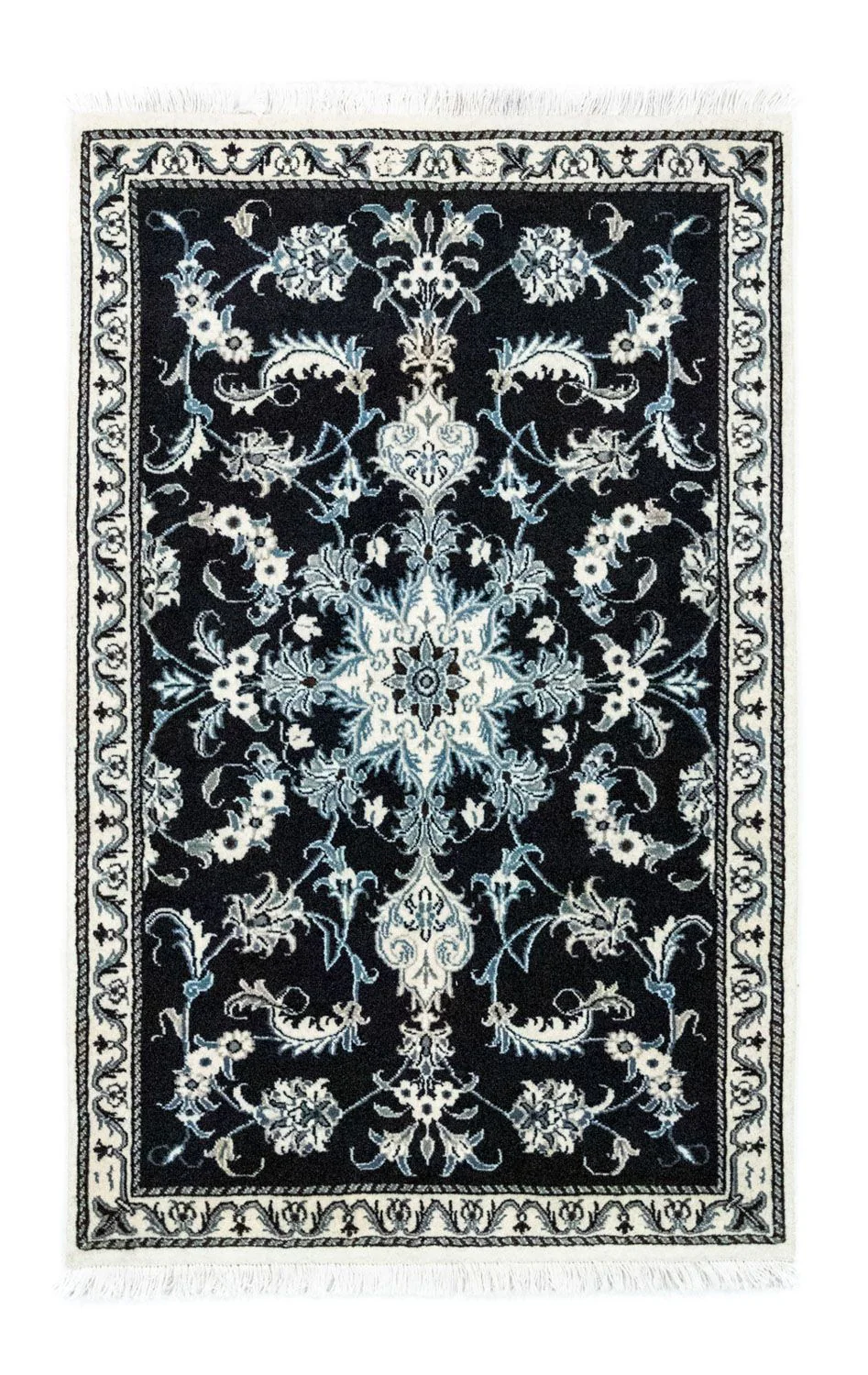 Perserteppich - Nain 136 x 90 cm - blau