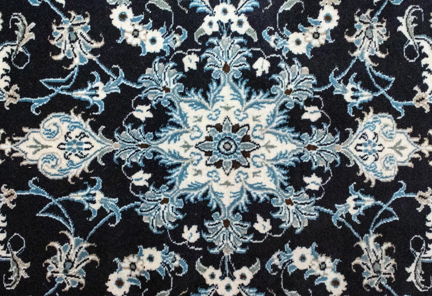 Perserteppich - Nain 136 x 90 cm - blau - Image 2