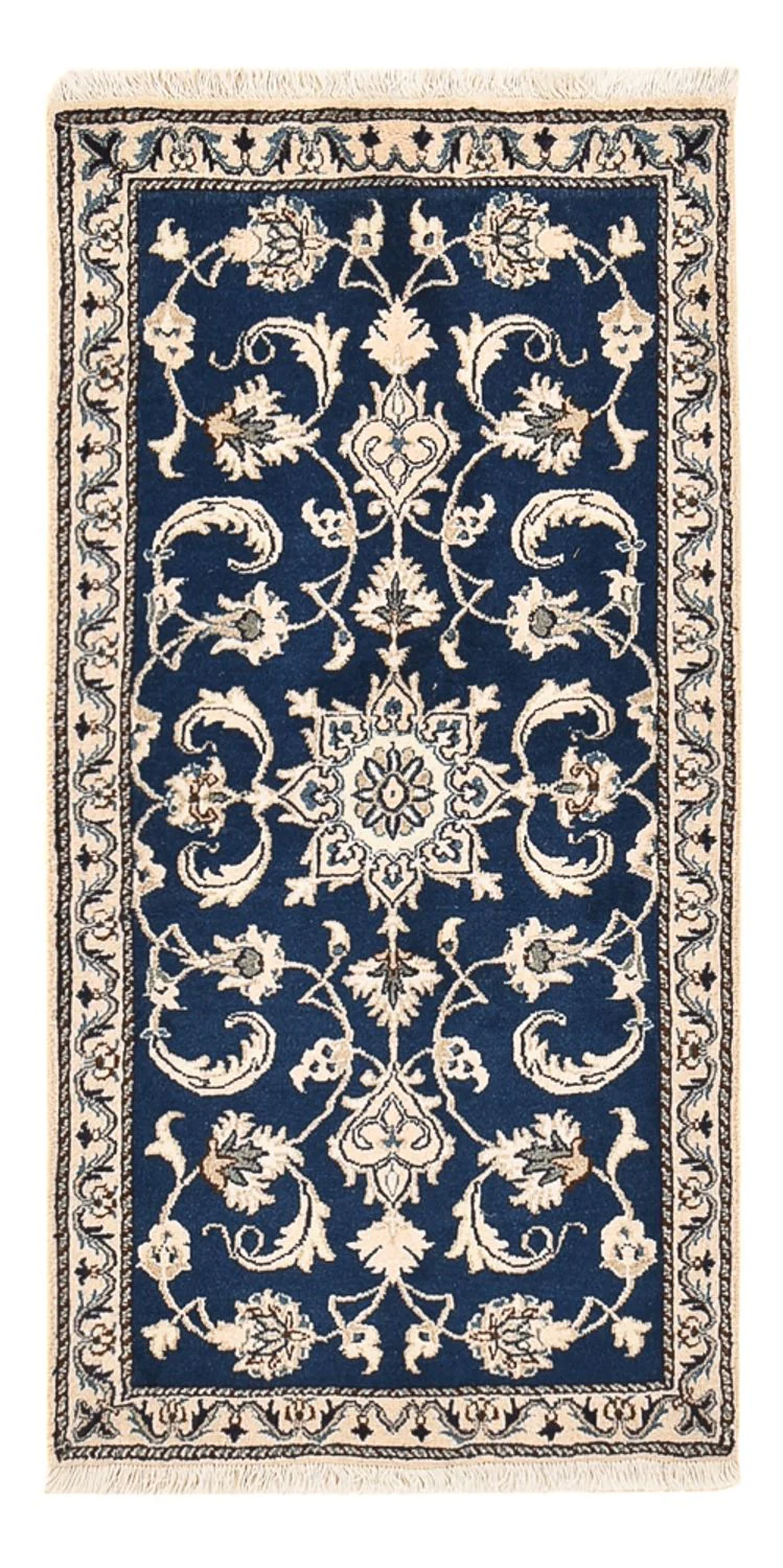 Perserteppich - Nain - 138 x 67 cm - dunkelblau
