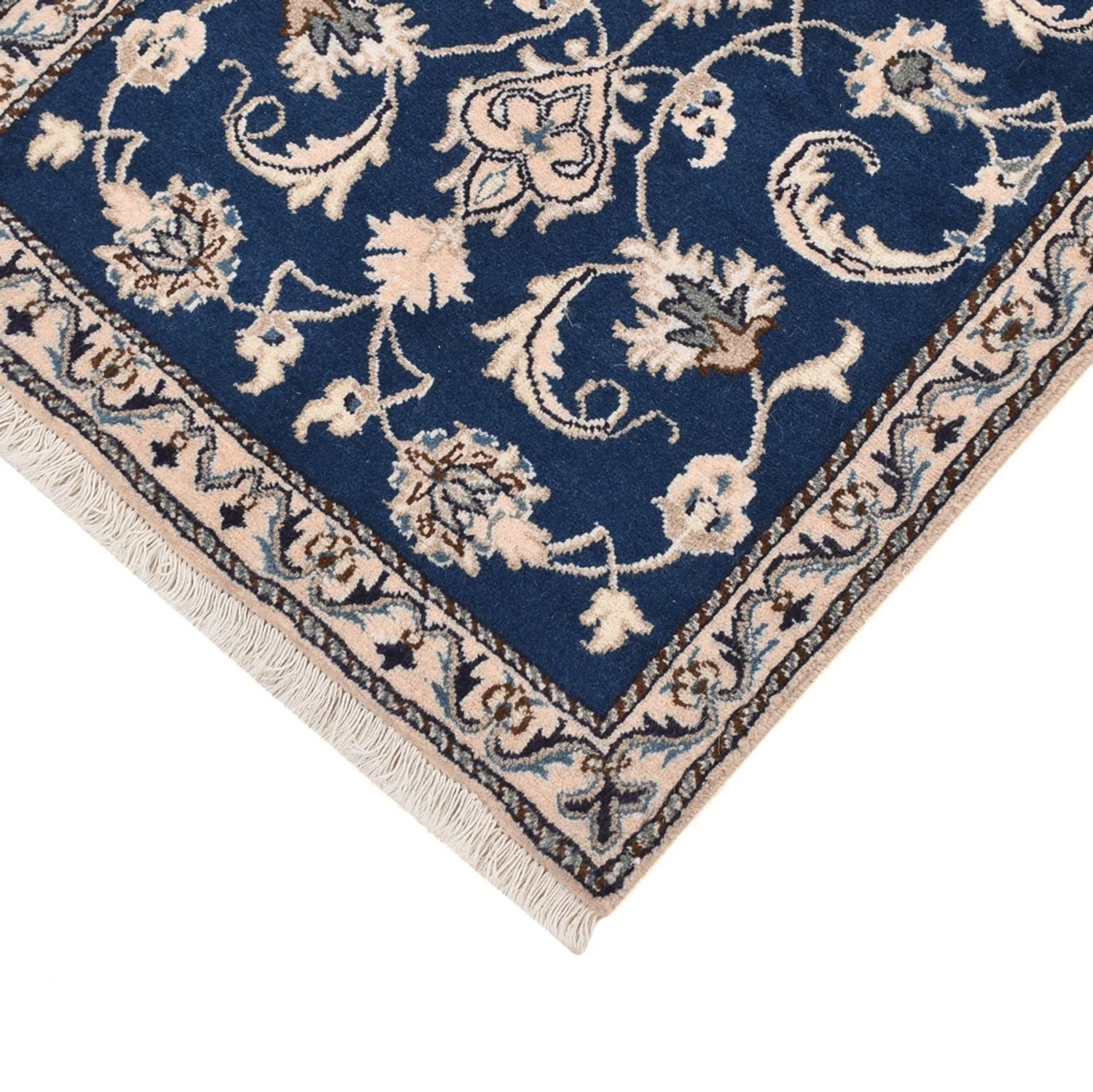 Perserteppich - Nain - 138 x 67 cm - dunkelblau - Image 2