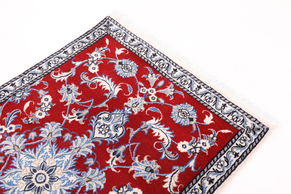 Perserteppich - Nain - 138 x 86 cm - rot - Image 4