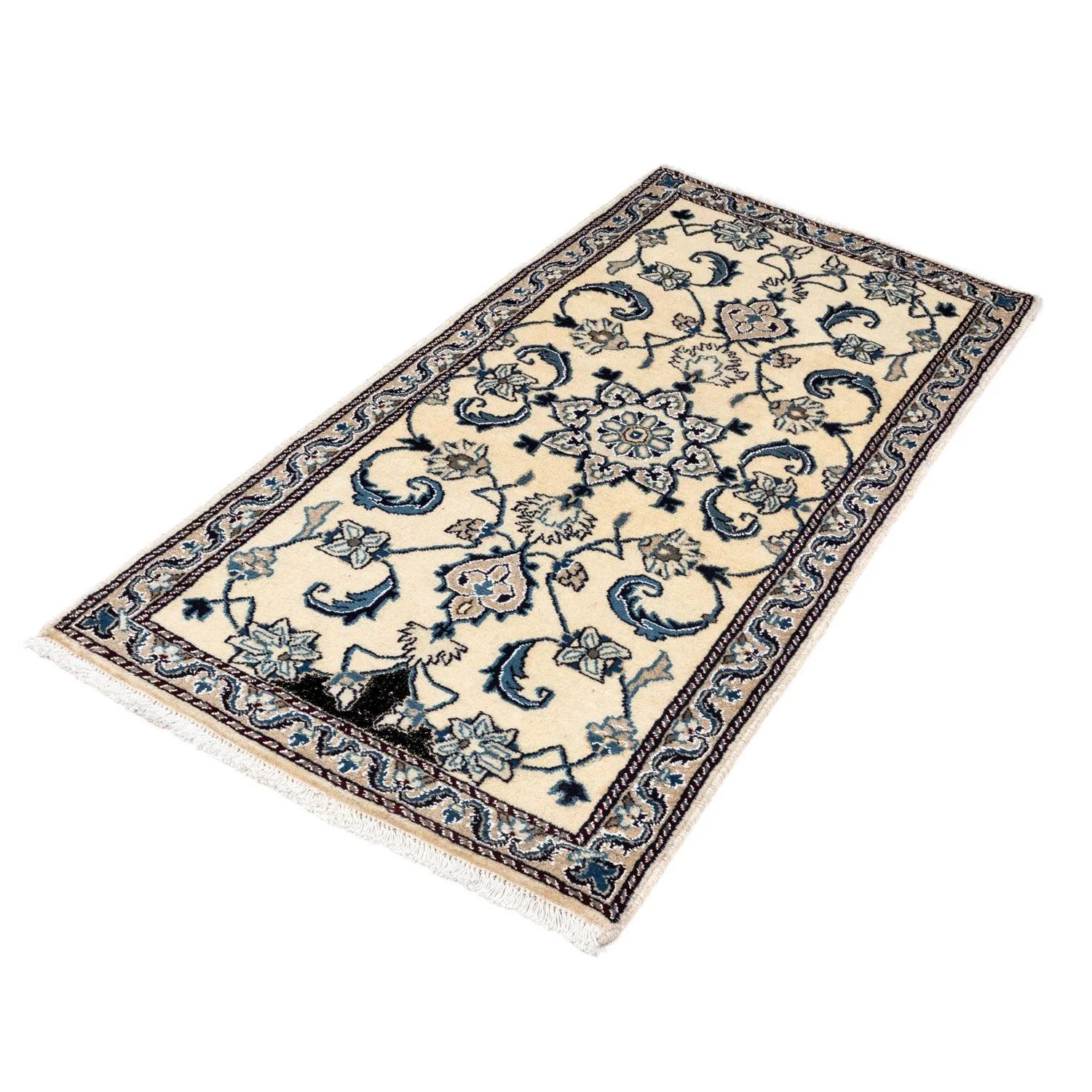 Perserteppich - Nain 139 x 65 cm - beige - Image 5