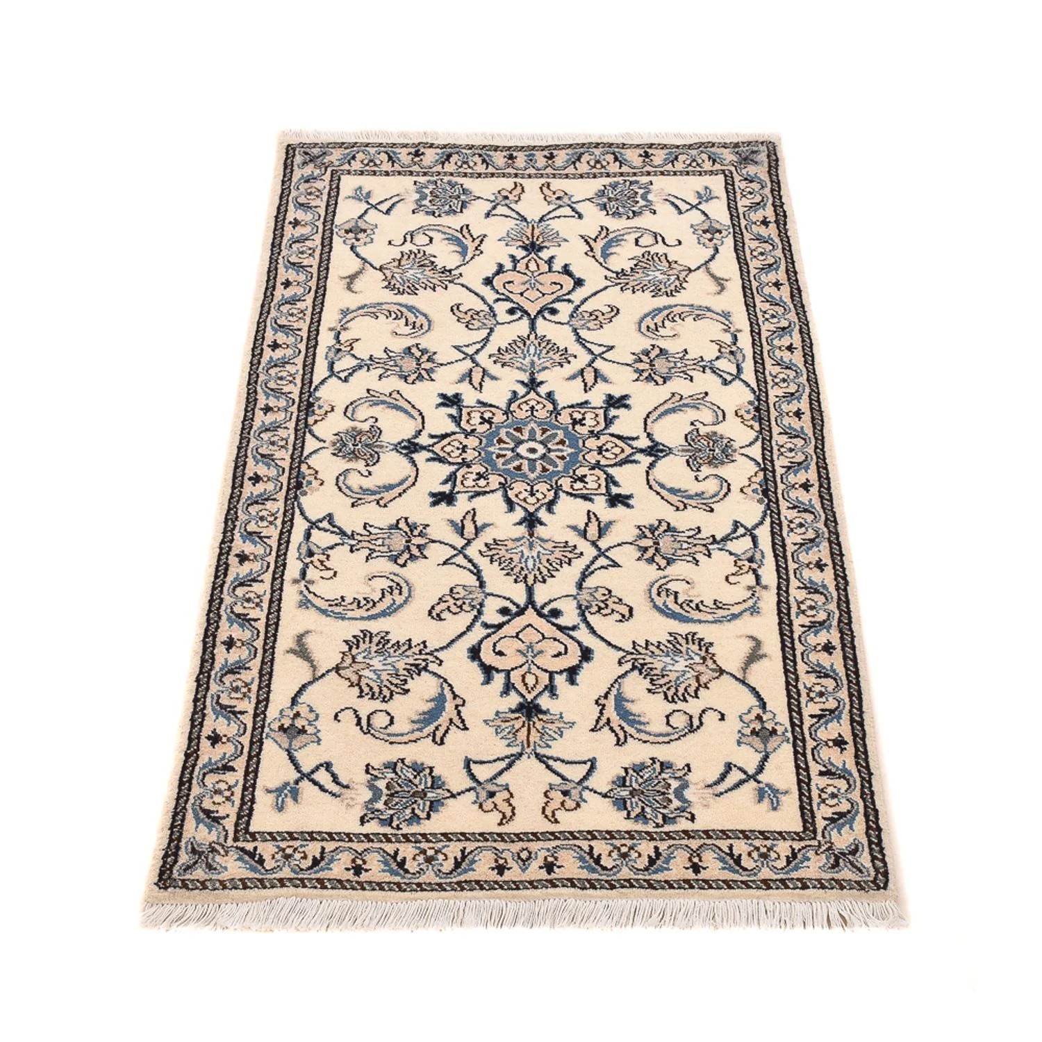 Perserteppich - Nain - 139 x 69 cm - creme - Image 4