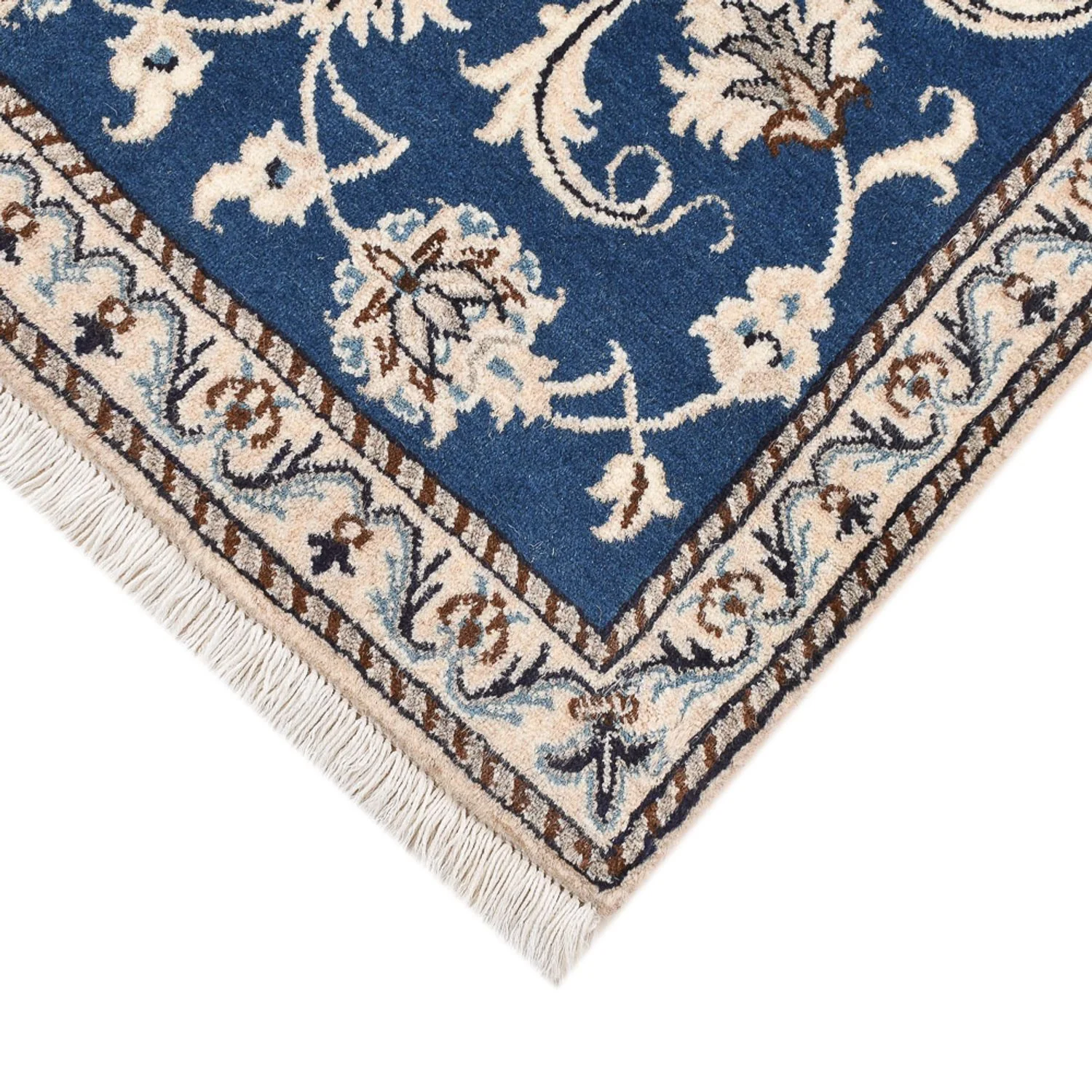 Perserteppich - Nain - 140 x 69 cm - blau - Image 2