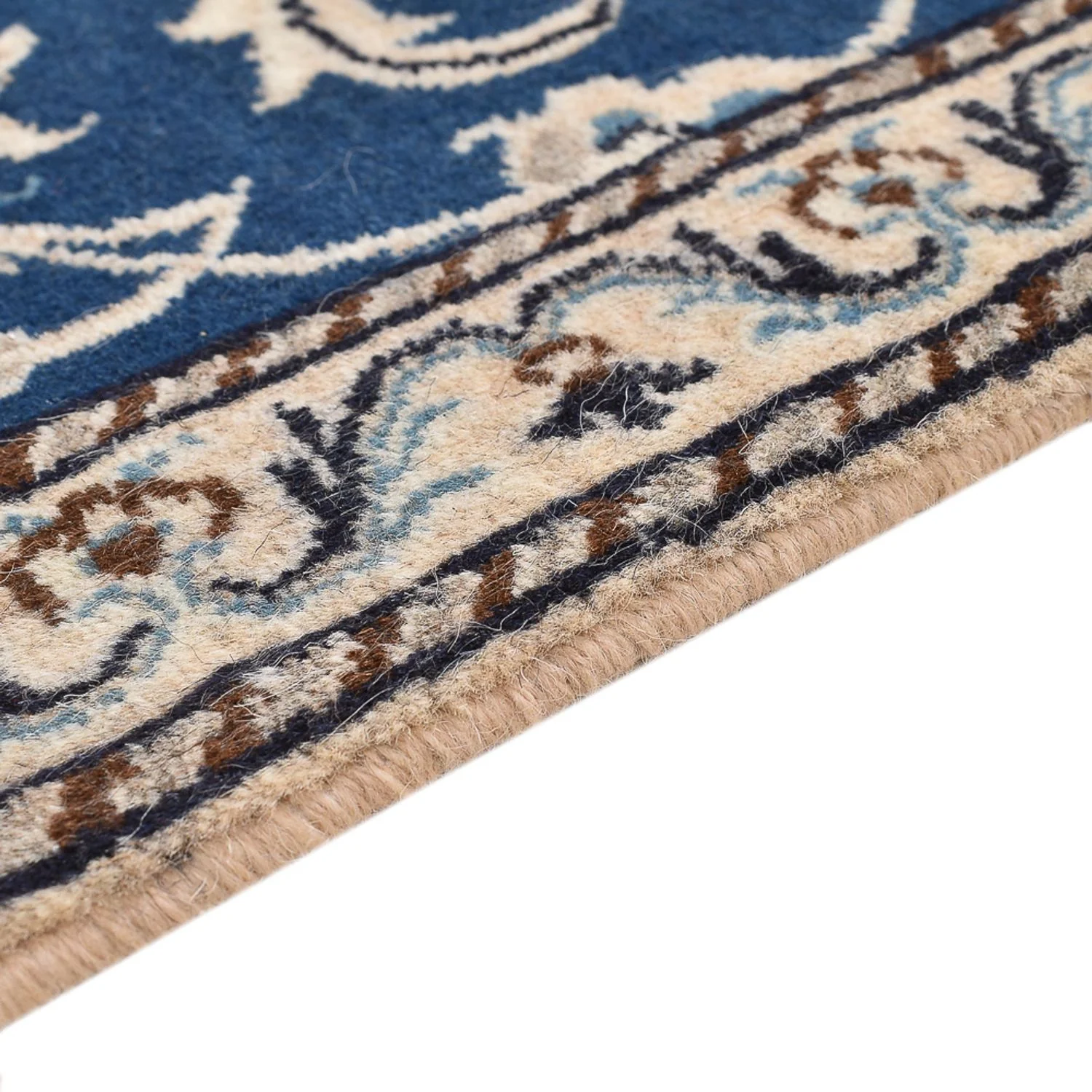 Perserteppich - Nain - 140 x 69 cm - blau - Image 3