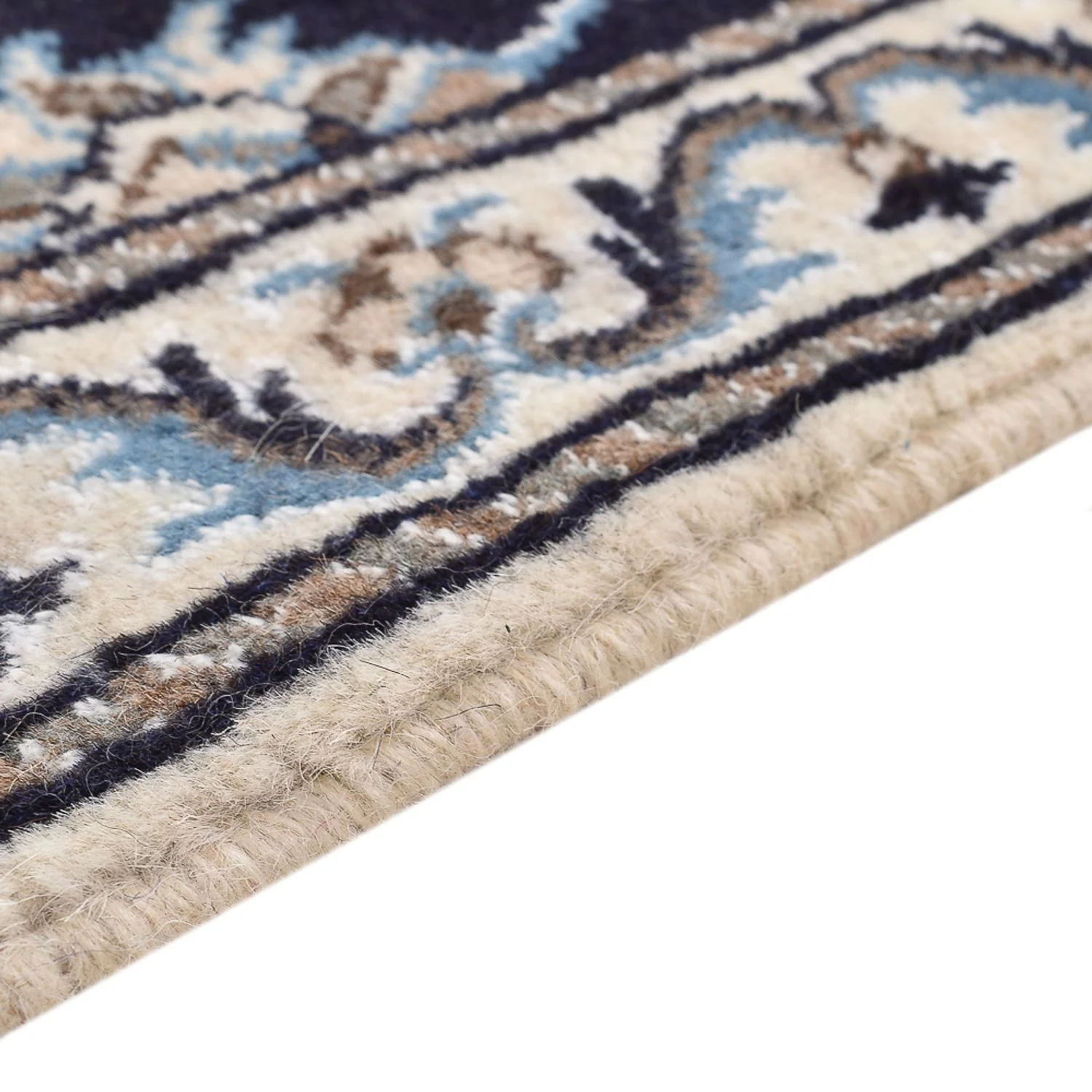 Perserteppich - Nain - 140 x 89 cm - dunkelblau - Image 3