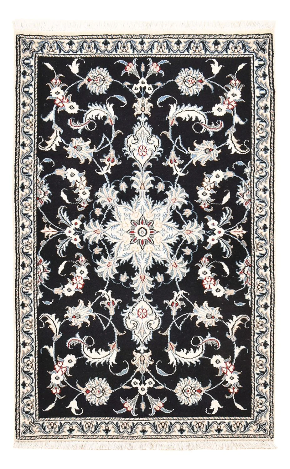 Perserteppich - Nain - 142 x 87 cm - dunkelblau