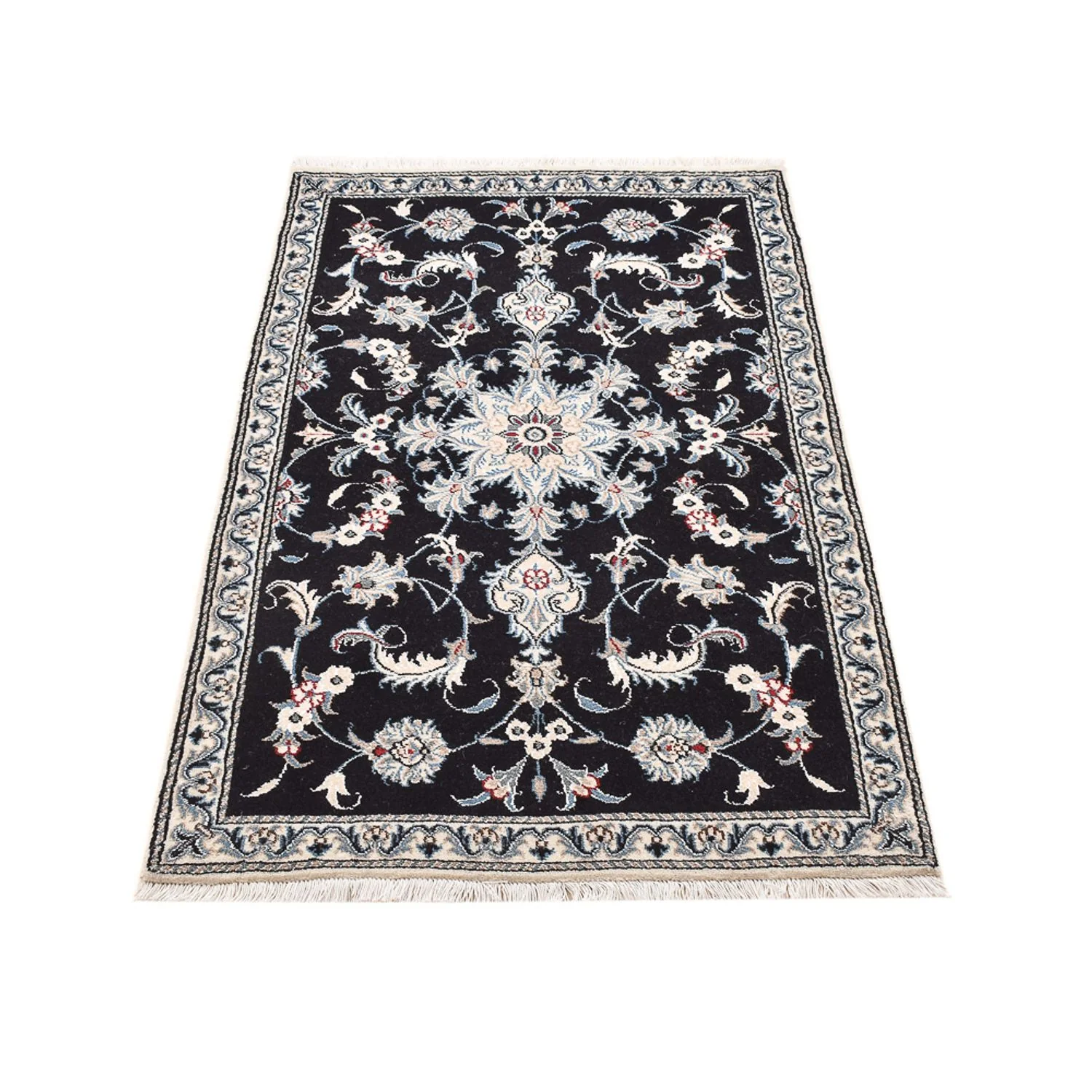 Perserteppich - Nain - 142 x 87 cm - dunkelblau - Image 4