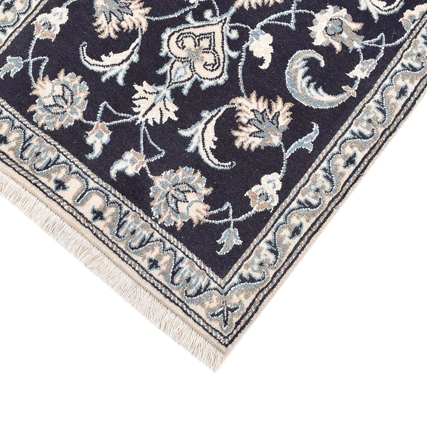 Perserteppich - Nain - 145 x 68 cm - dunkelblau - Image 2