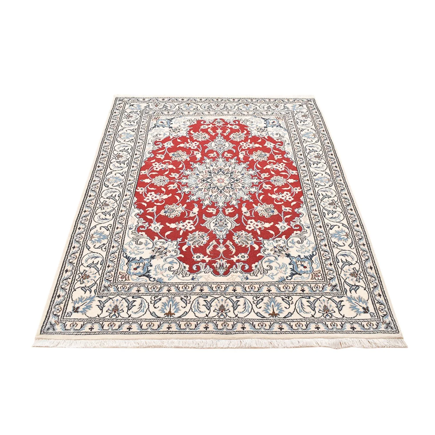 Perserteppich - Nain - 195 x 143 cm - rot - Image 5