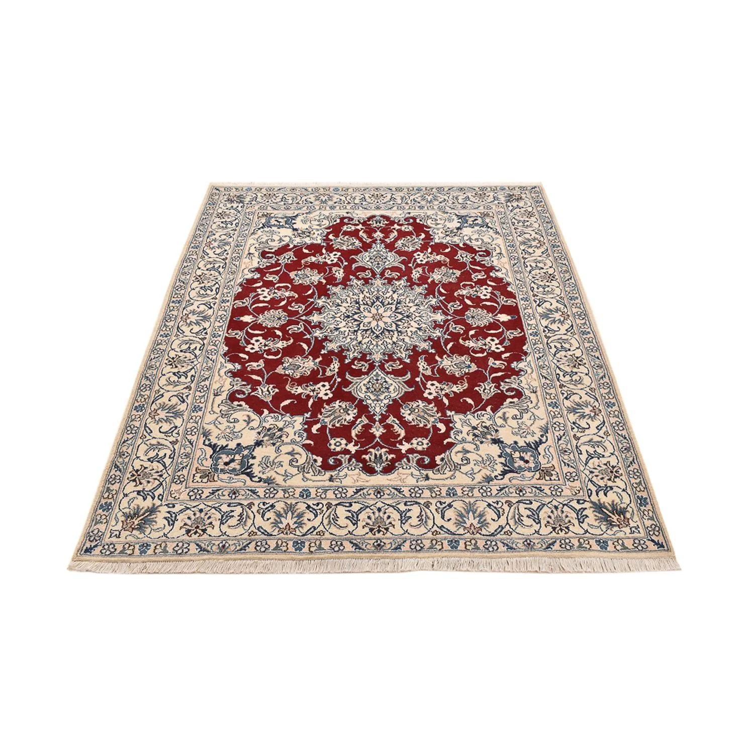 Perserteppich - Nain - 195 x 148 cm - rot - Image 5