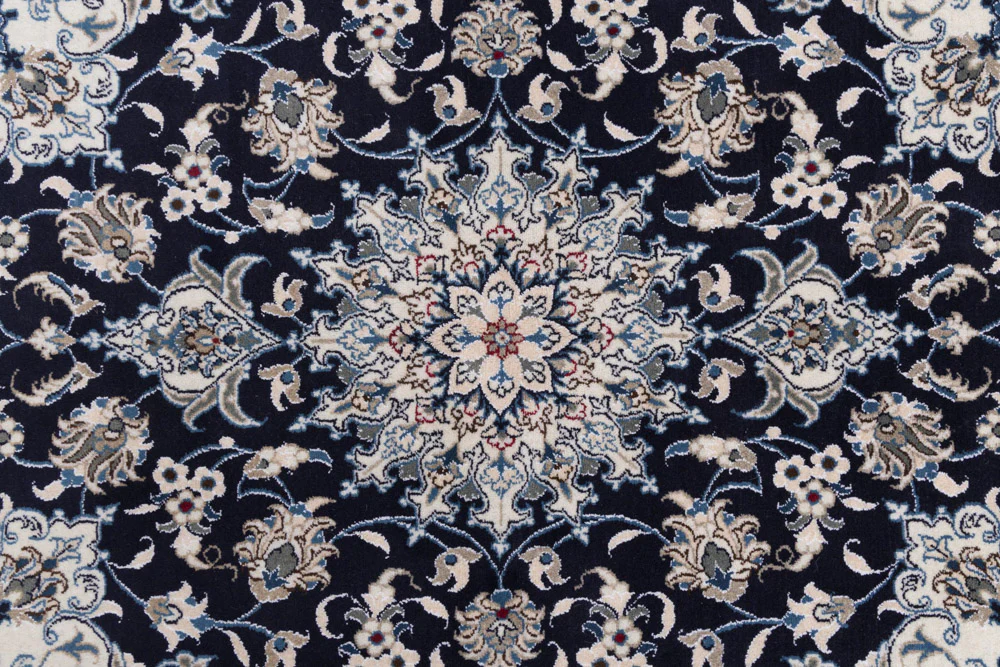 Perserteppich - Nain - 195 x 150 cm - dunkelblau - Image 8