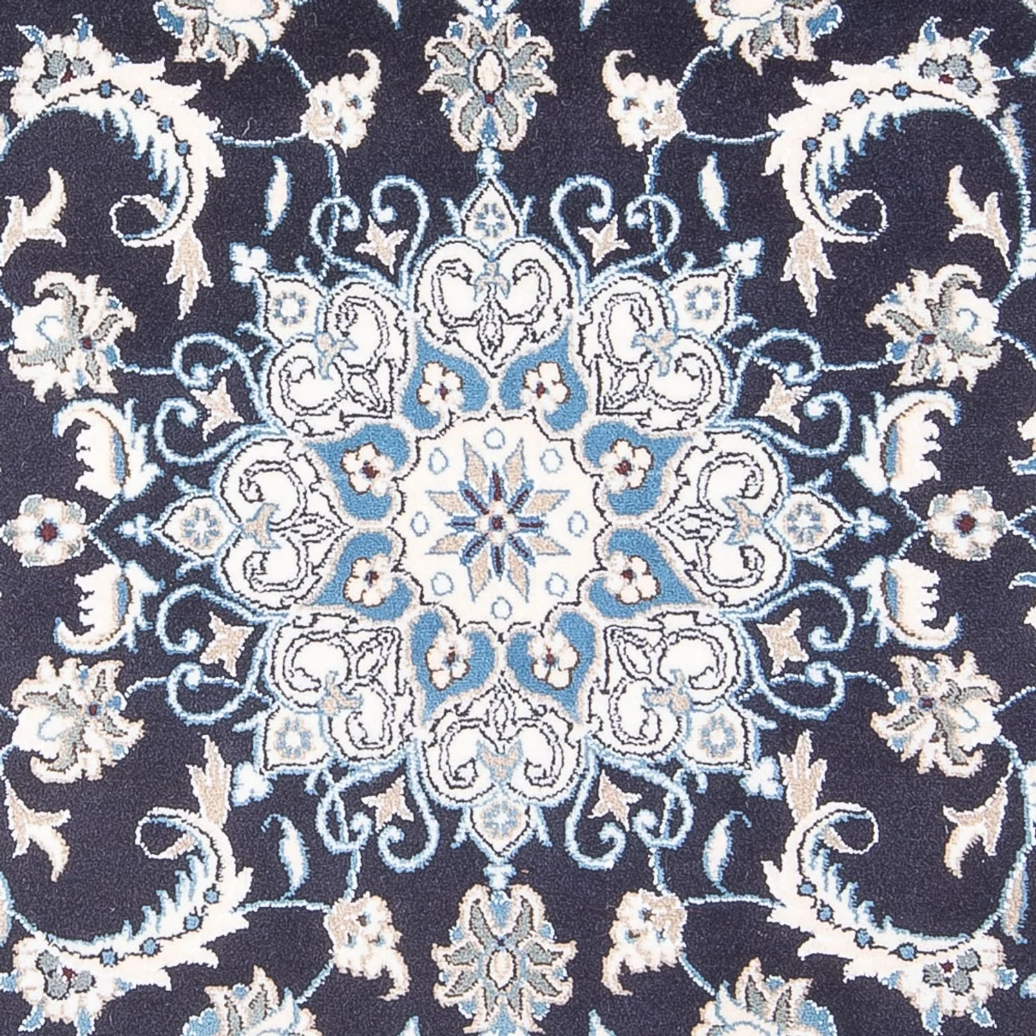 Perserteppich - Nain - 200 x 115 cm - dunkelblau - Image 2