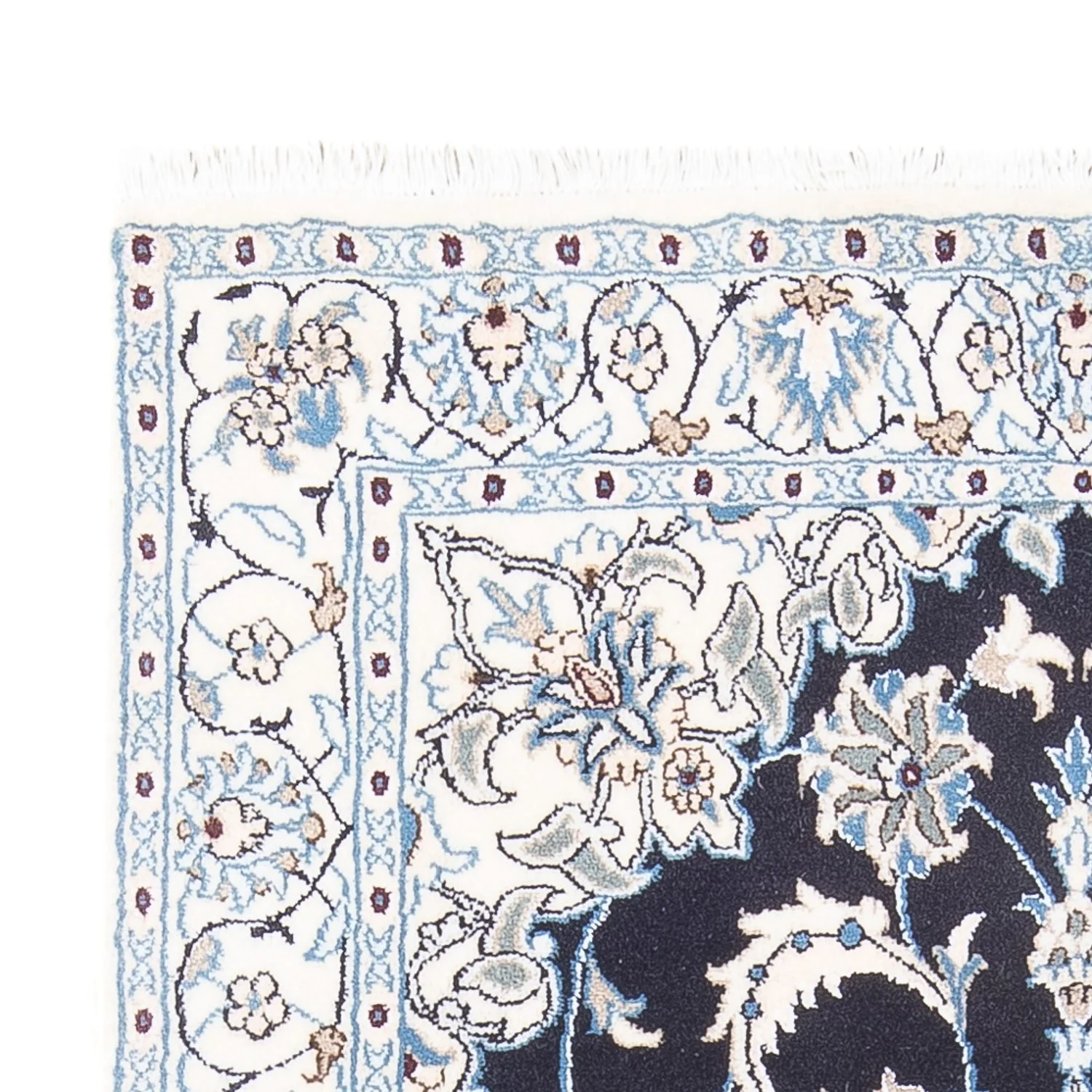 Perserteppich - Nain - 200 x 115 cm - dunkelblau - Image 3