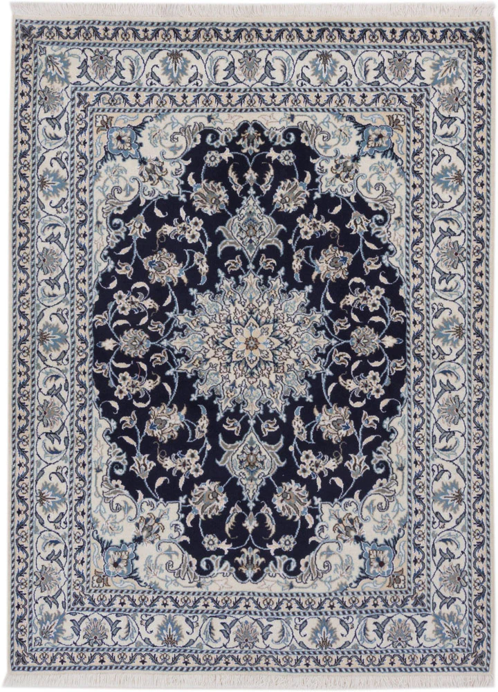 Perserteppich - Nain - 200 x 148 cm - dunkelblau