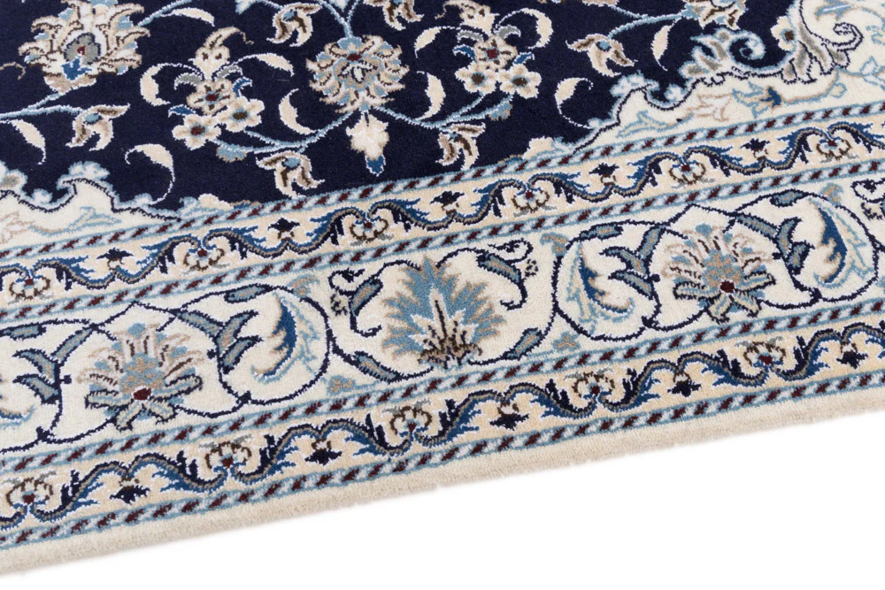Perserteppich - Nain - 200 x 148 cm - dunkelblau - Image 5