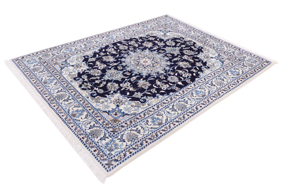 Perserteppich - Nain - 200 x 150 cm - dunkelblau - Image 3