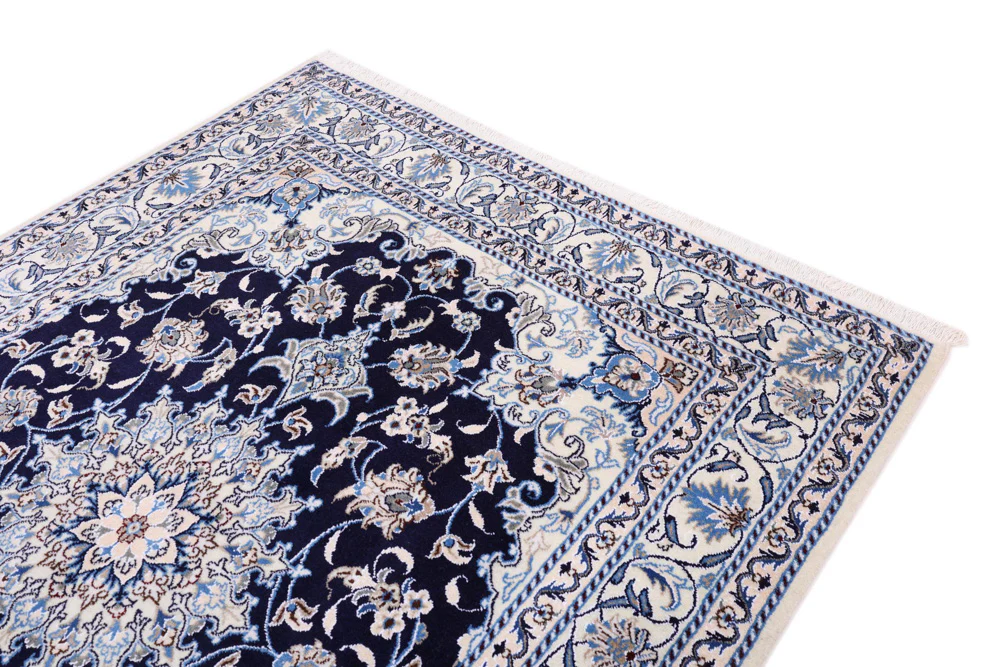 Perserteppich - Nain - 200 x 150 cm - dunkelblau - Image 4