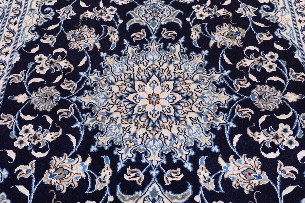 Perserteppich - Nain - 200 x 150 cm - dunkelblau - Image 7
