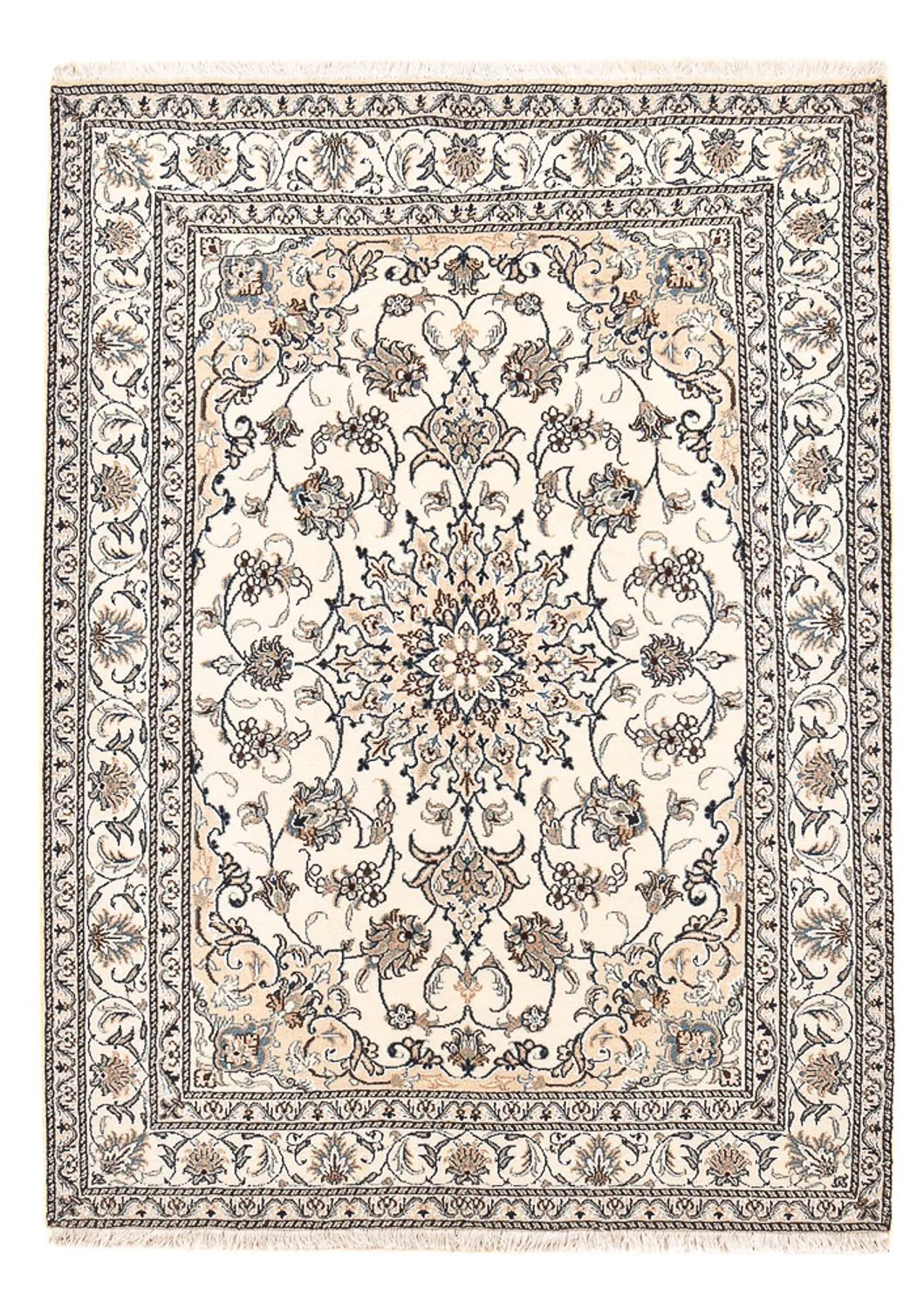 Perserteppich - Nain - 200 x 150 cm - hellbeige