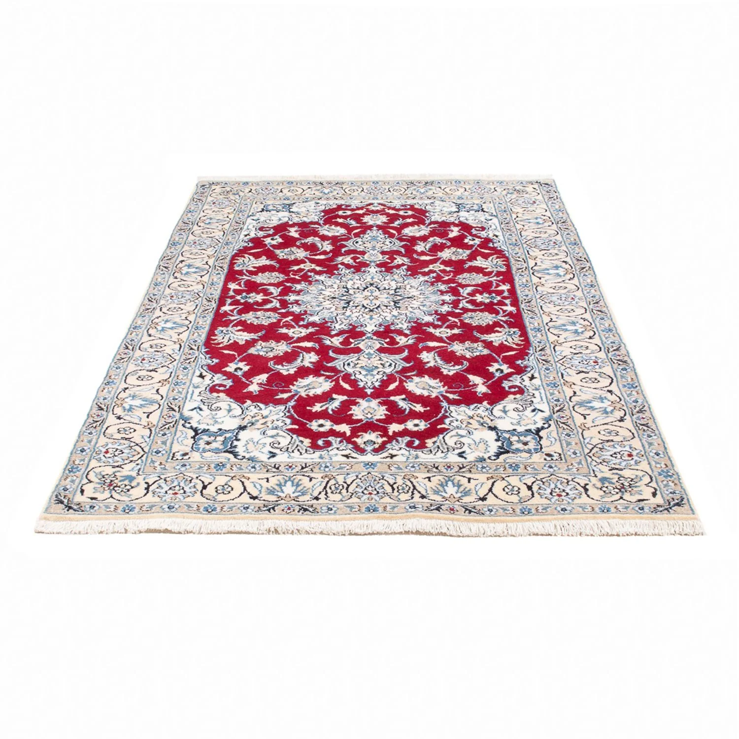 Perserteppich - Nain - 201 x 117 cm - rot - Image 5
